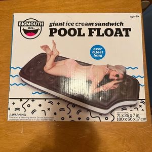 Giant 6 ft long Ice Cream Shaped Pool Float